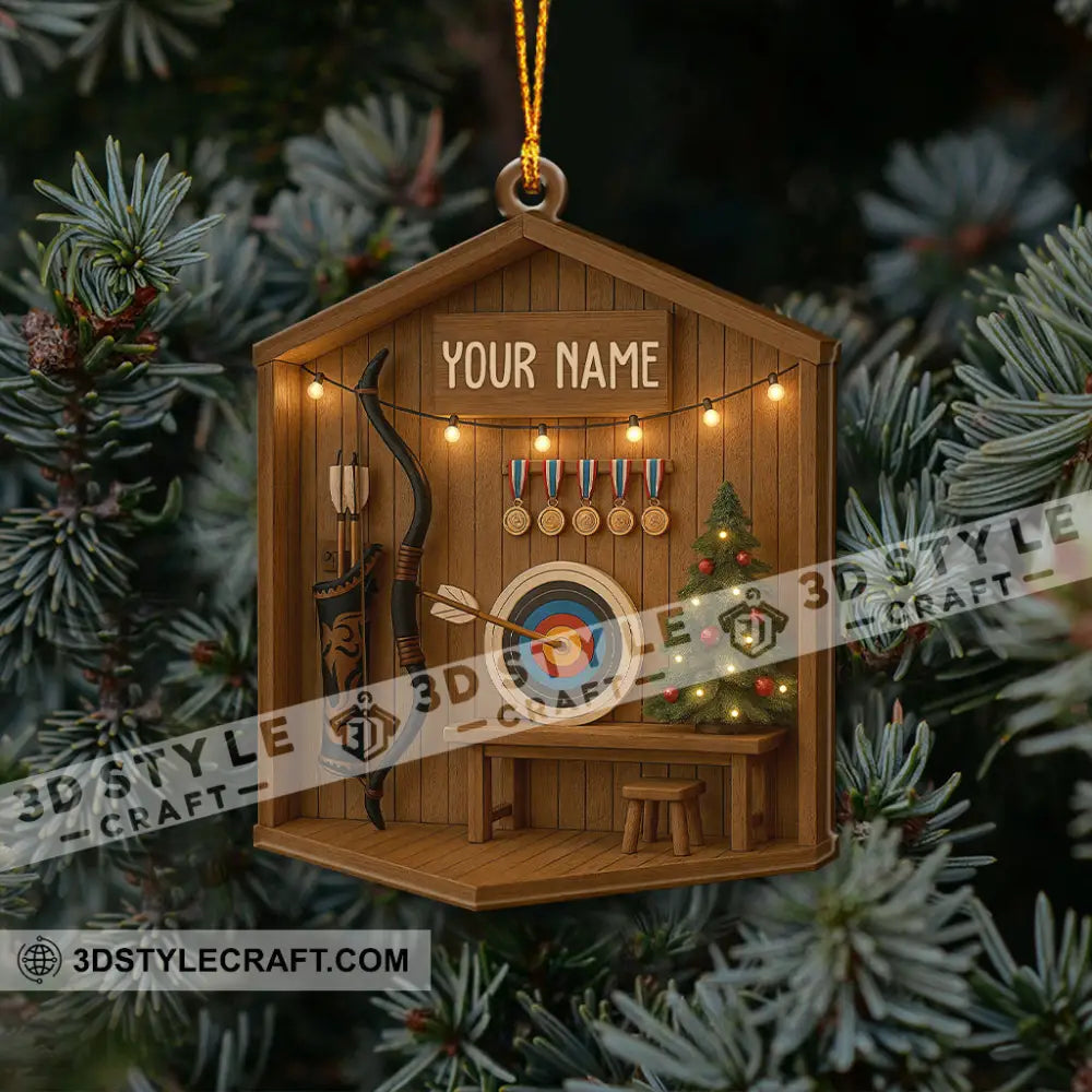 Archery Home Decor Christmas Ornament Personalized Ornament Ornament