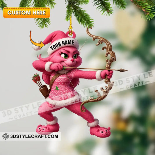 Archery Lover Home Decor Christmas Ornament Personalized Ornament 3.54’’ / 1 Ornament Ornament