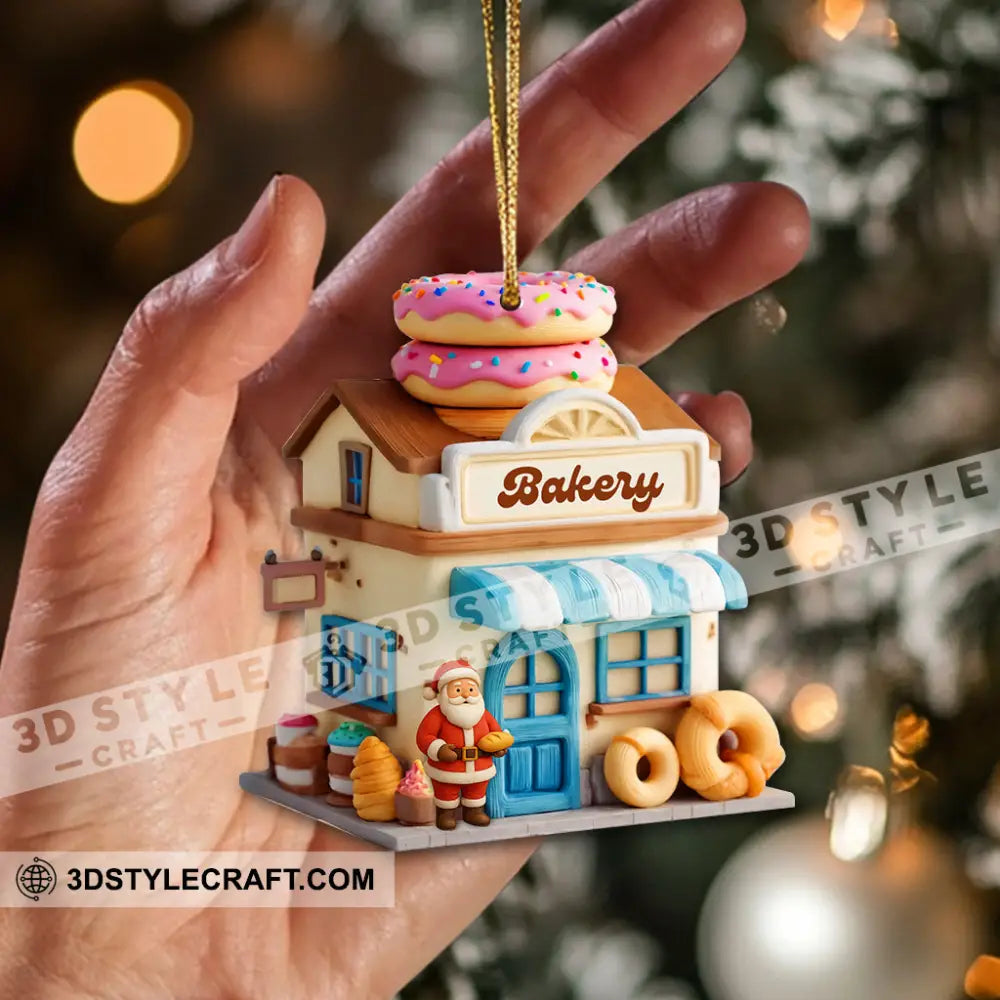 Bakery Christmas Home Decor Christmas Ornament Personalized Ornament 3.54’’ / 1 Ornament Ornament