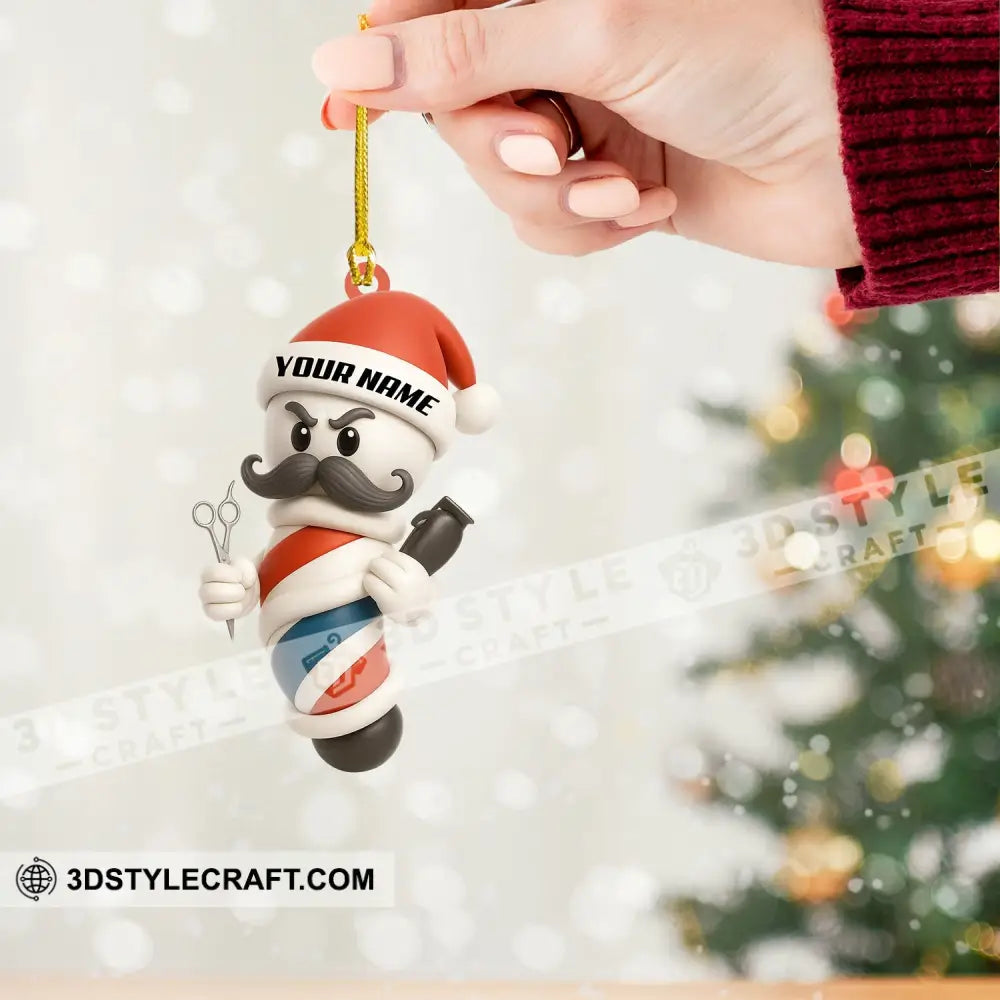 Barber Christmas Home Decor Christmas Ornament Personalized Ornament Ornament