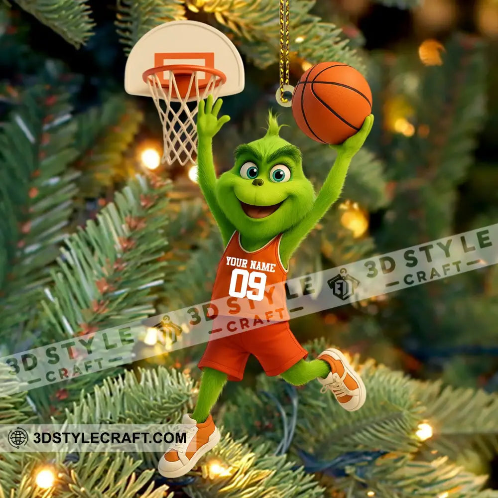 Basketball Christmas Home Decor Christmas Ornament Personalized Ornament Ornament