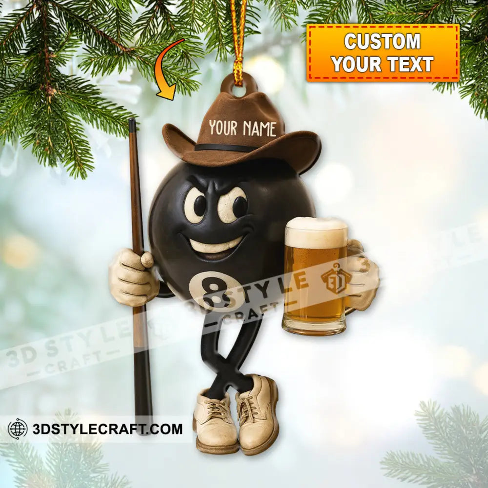 Billboard No.8 Ball Christmas Home Decor Christmas Ornament Personalized Ornament Ornament