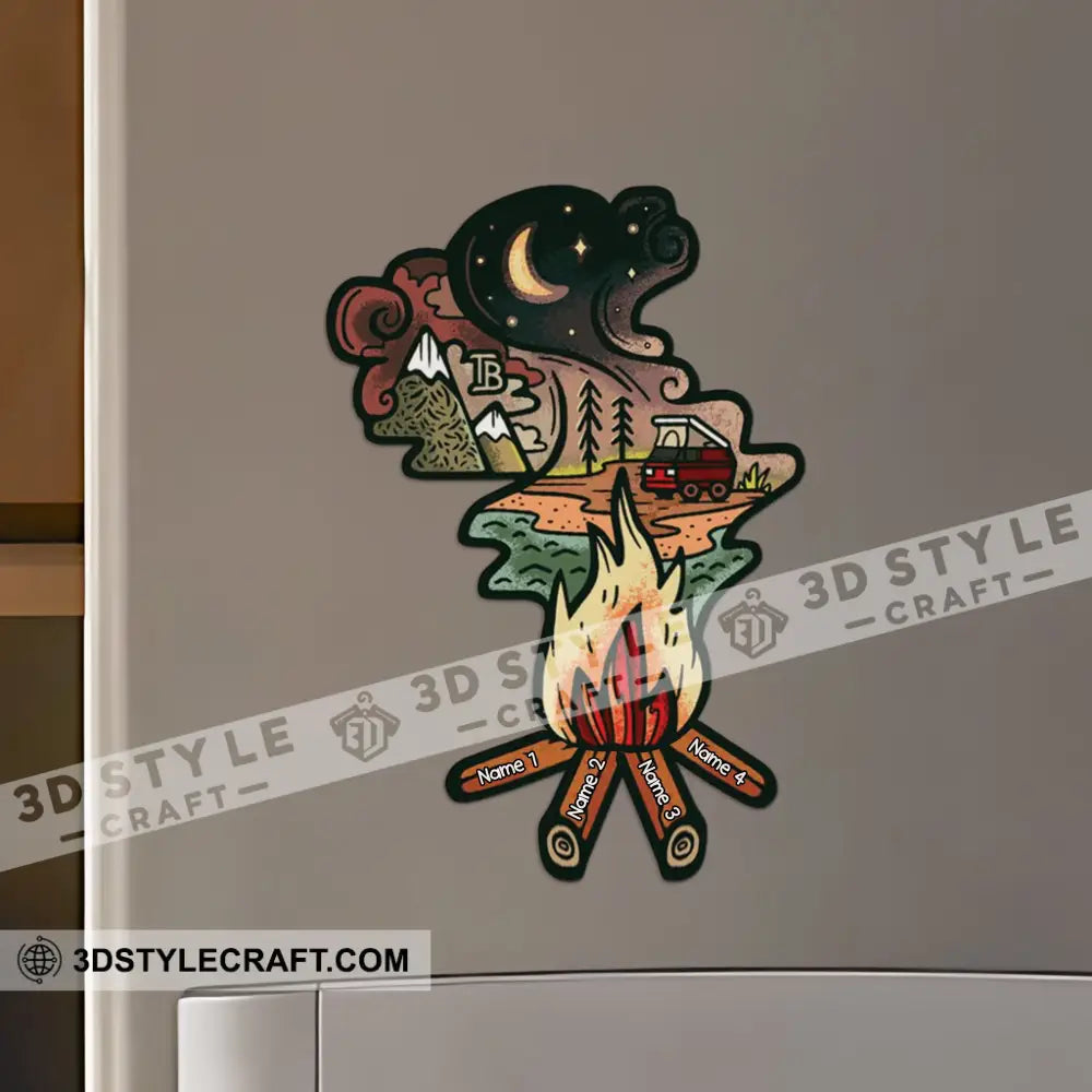 Camping Fridge Magnet - Personalized