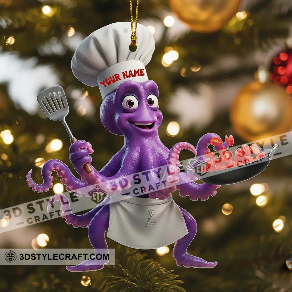 Chef Home Decor Christmas Ornament Personalized Ornament Ornament
