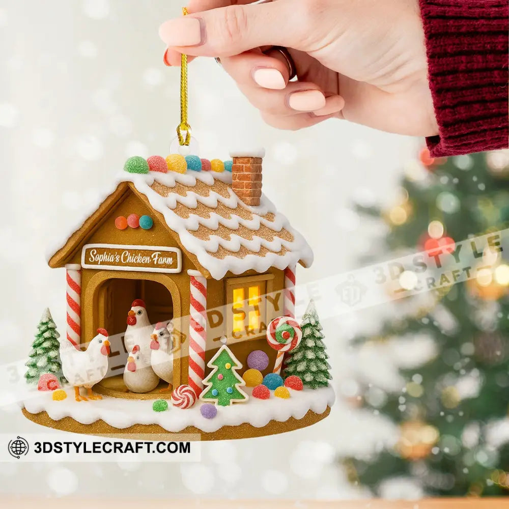 Chicken Farm Home Decor Christmas Ornament Personalized Ornament Ornament