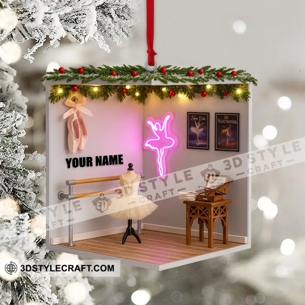 Christmas Ballet Room Home Decor Christmas Ornament Personalized Ornament Ornament
