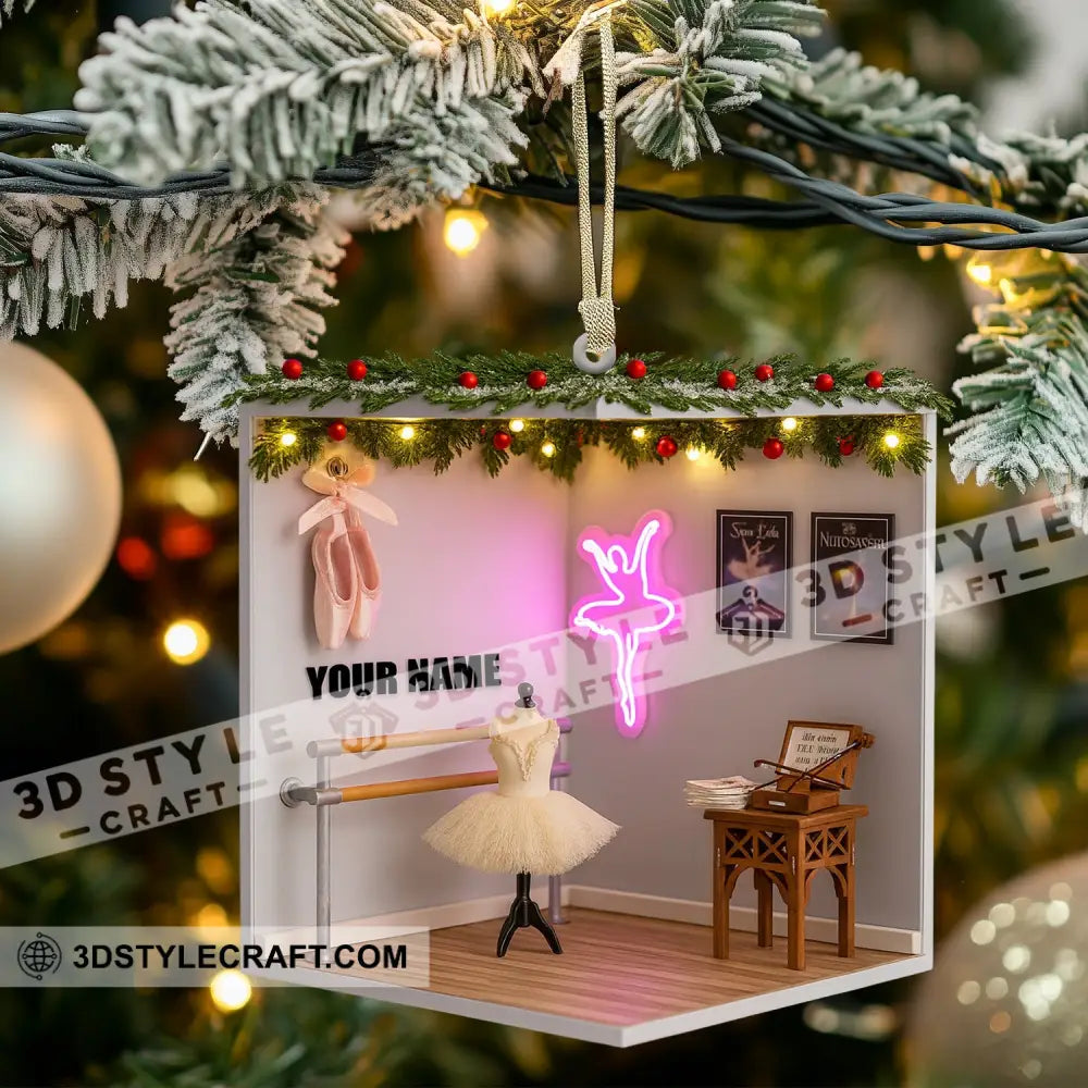 Christmas Ballet Room Home Decor Christmas Ornament Personalized Ornament Ornament