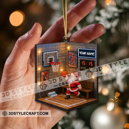 Christmas Basketball Home Decor Christmas Ornament Personalized Ornament Ornament