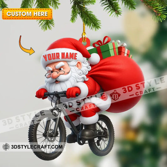 Christmas Bicycle Home Decor Christmas Ornament Personalized Ornament 3.54’’ / 1 Ornament Ornament