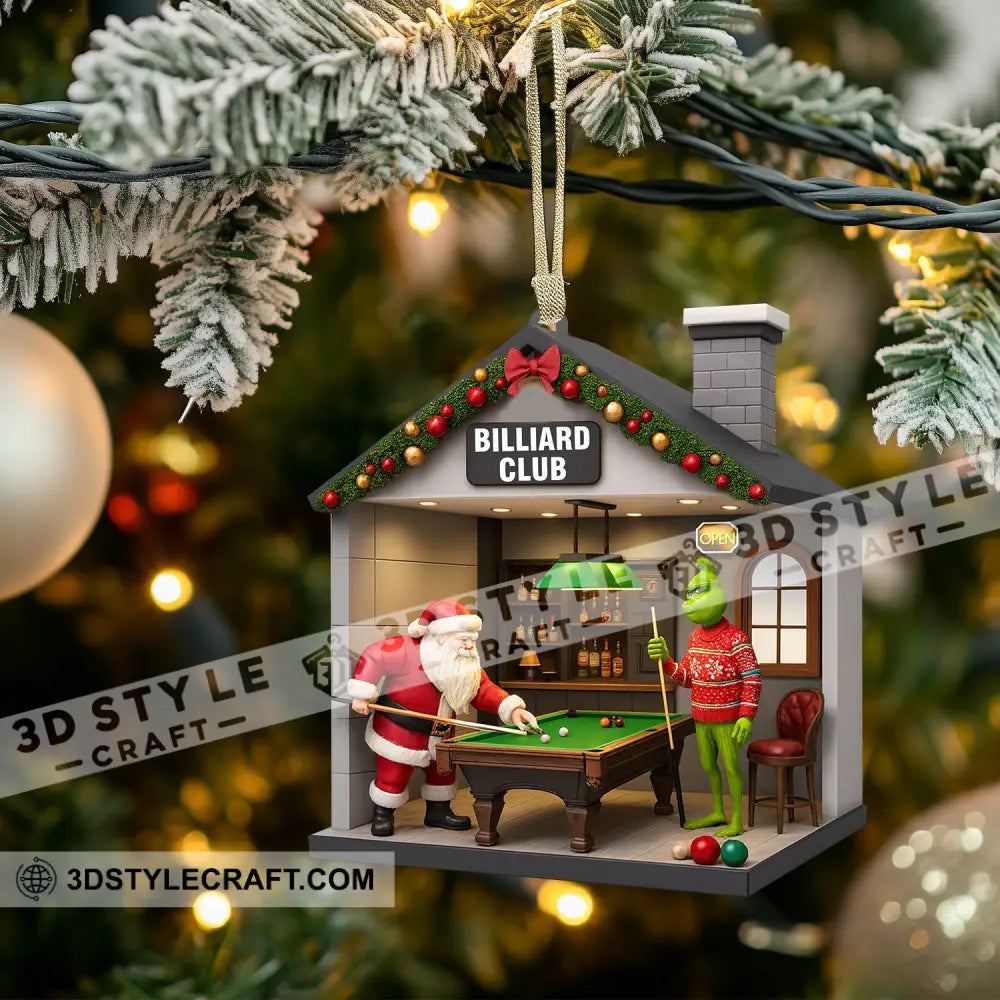 Christmas Billiard Lover Home Decor Christmas Ornament Personalized Ornament Ornament