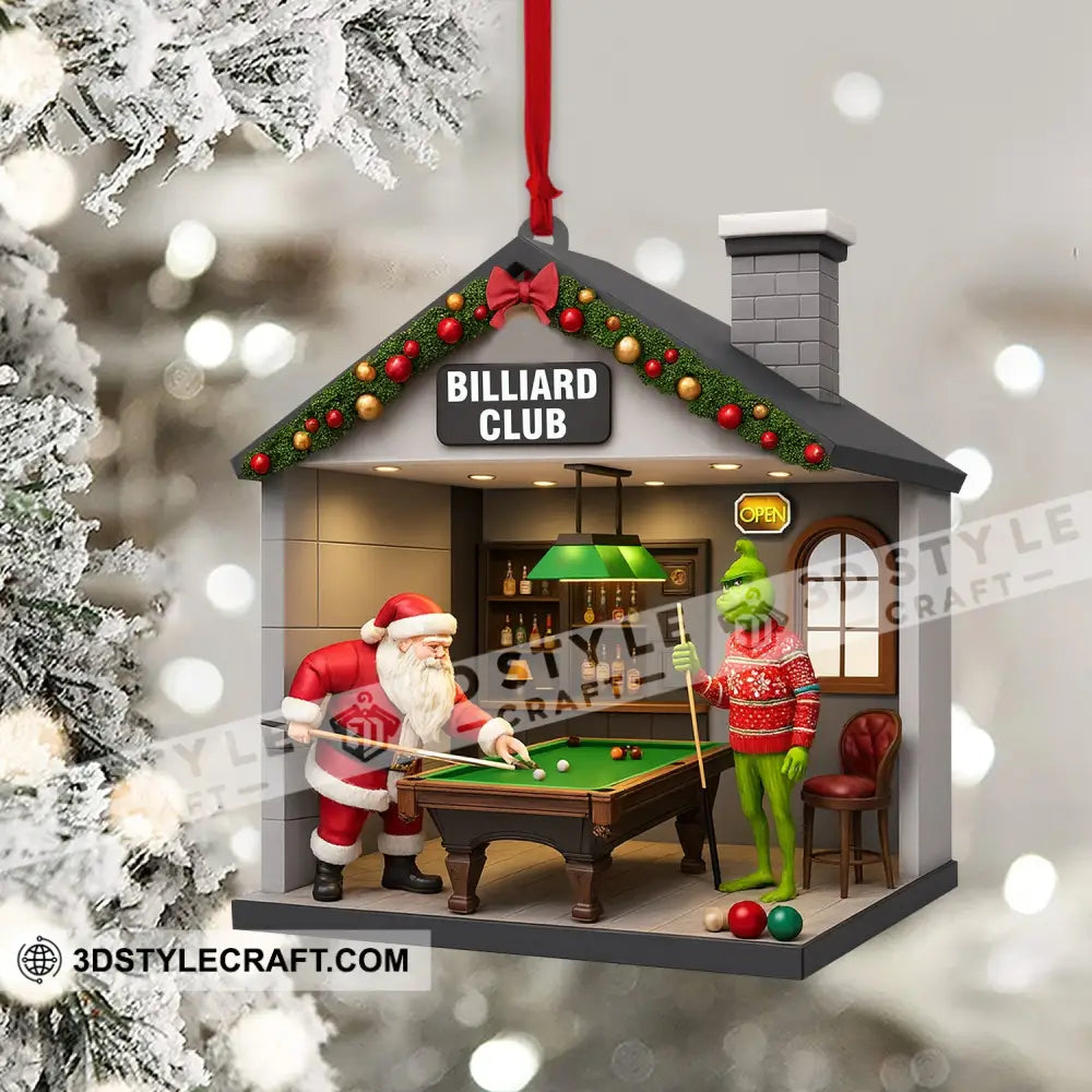 Christmas Billiard Lover Home Decor Christmas Ornament Personalized Ornament Ornament