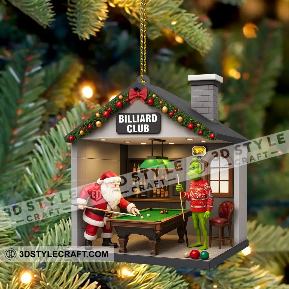 Christmas Billiard Lover Home Decor Christmas Ornament Personalized Ornament Ornament
