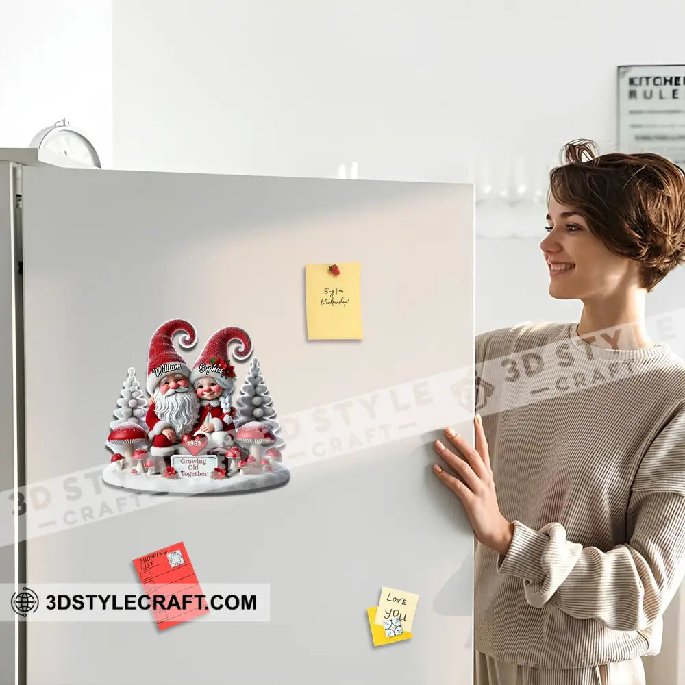 Christmas Couple Fridge Magnet - Personalized