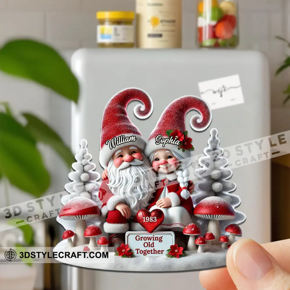 Christmas Couple Fridge Magnet - Personalized