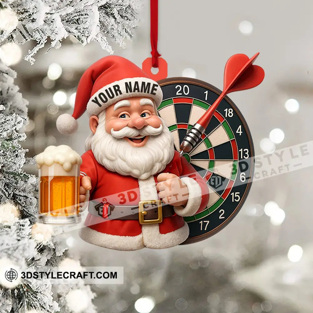 Christmas Darts And Beer Lover Home Decor Christmas Ornament Personalized Ornament Ornament