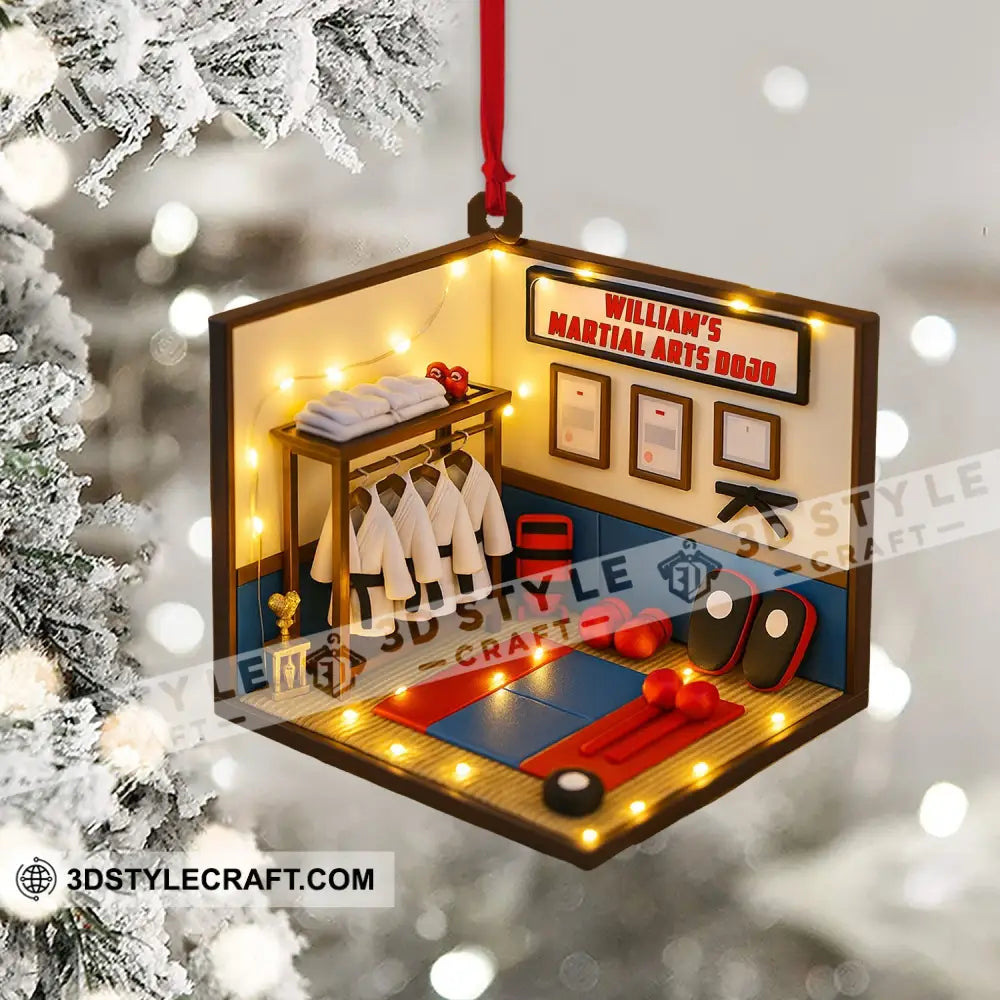 Christmas Taekwondo Corner Home Decor Christmas Ornament Personalized Ornament Ornament