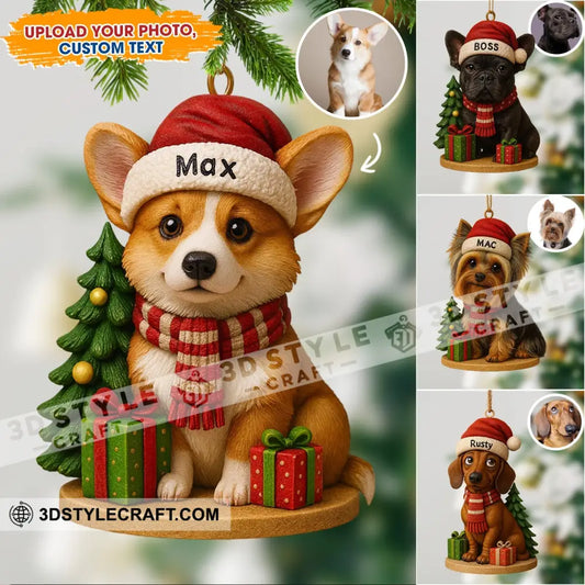 Christmas Tree And Pet Home Decor Christmas Ornament Personalized Ornament 3.54’’ / 1 Ornament Ornament