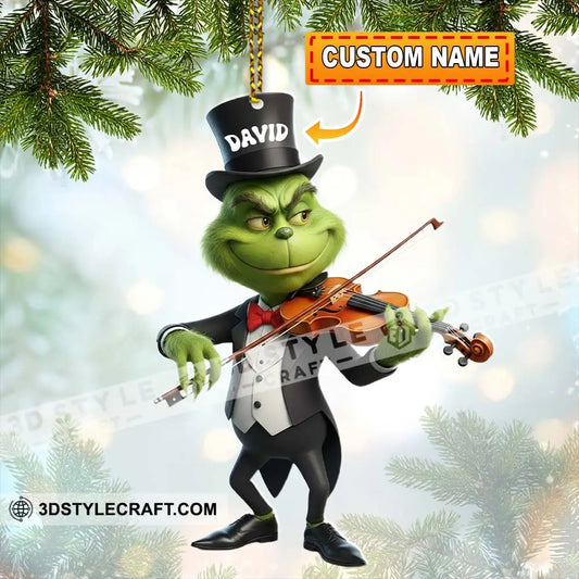 Christmas Violinist Home Decor Christmas Ornament Personalized Ornament 3.54’’ / 1 Ornament Ornament