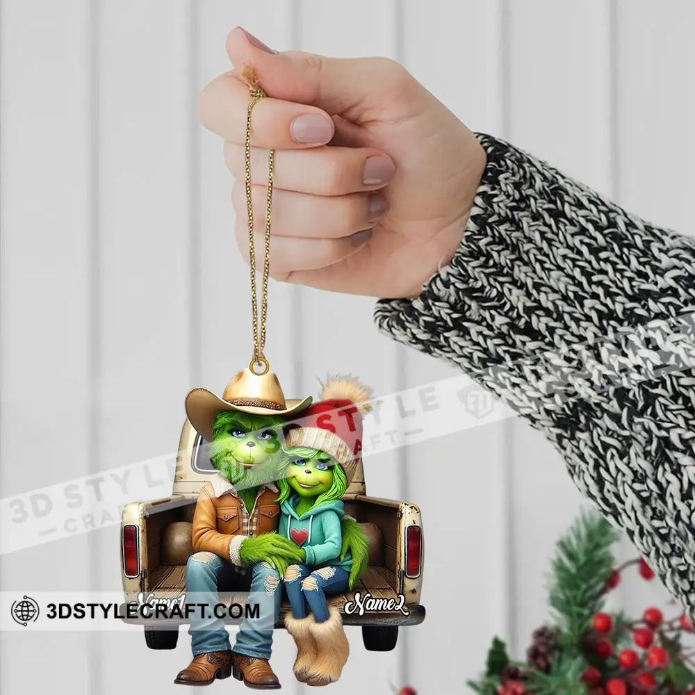 Custom Name Couple Christmas Ornament Lover Gift