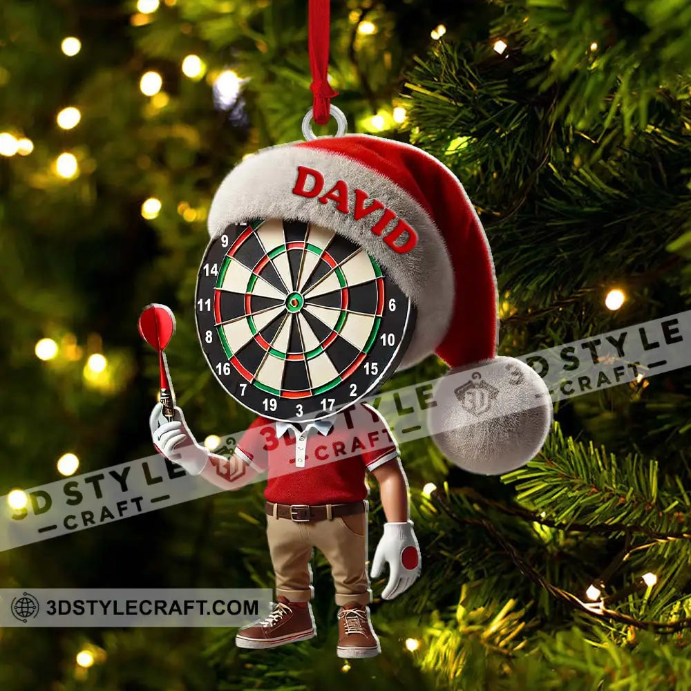 Custom Name Dart Ornament Christmas Gift Decoration