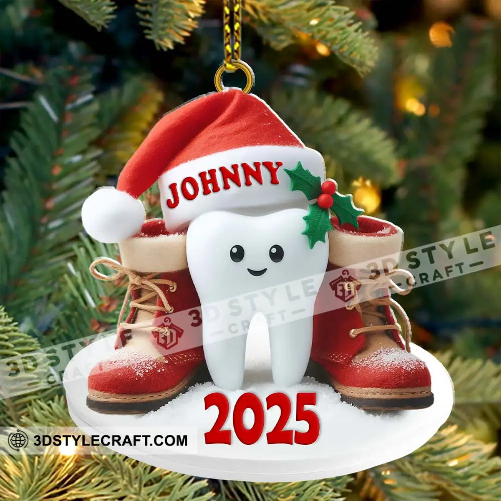 Custom Name Dentist Ornament Christmas Gift