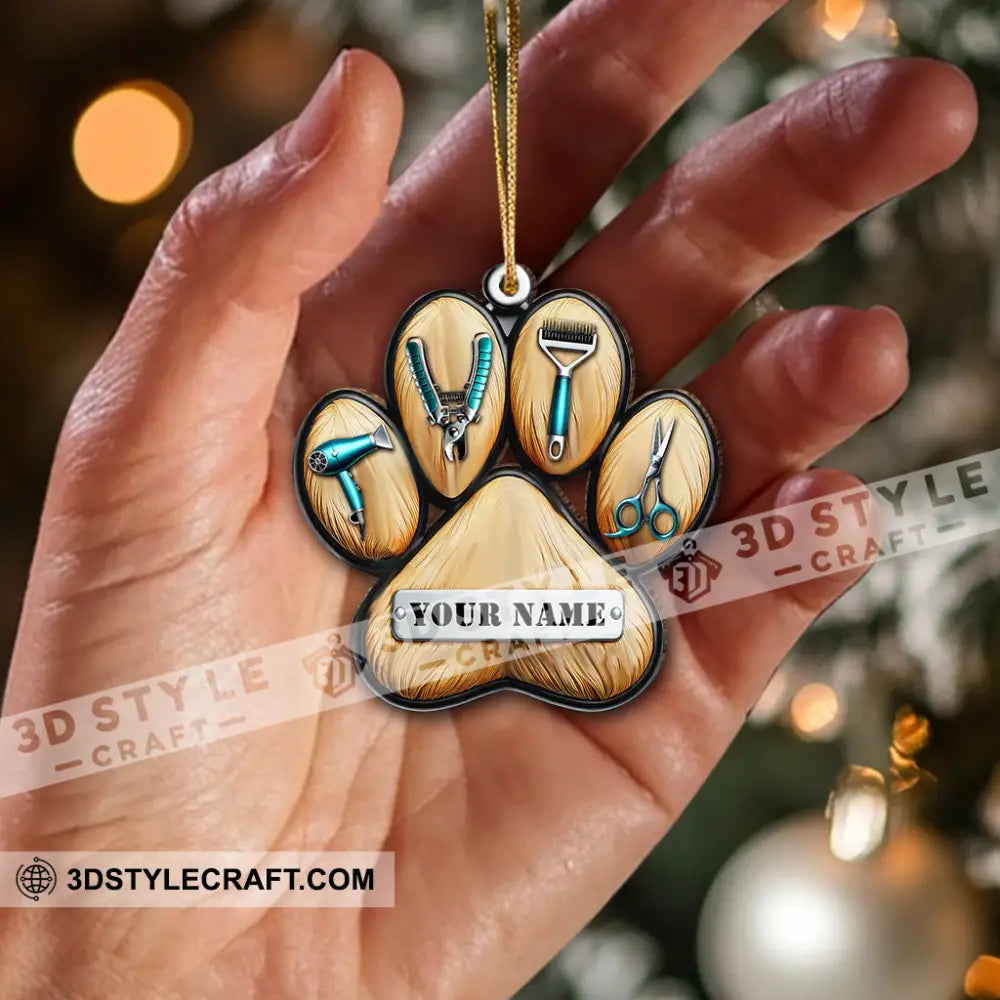 Custom Name Groomer Ornament Christmas Gift For Lover