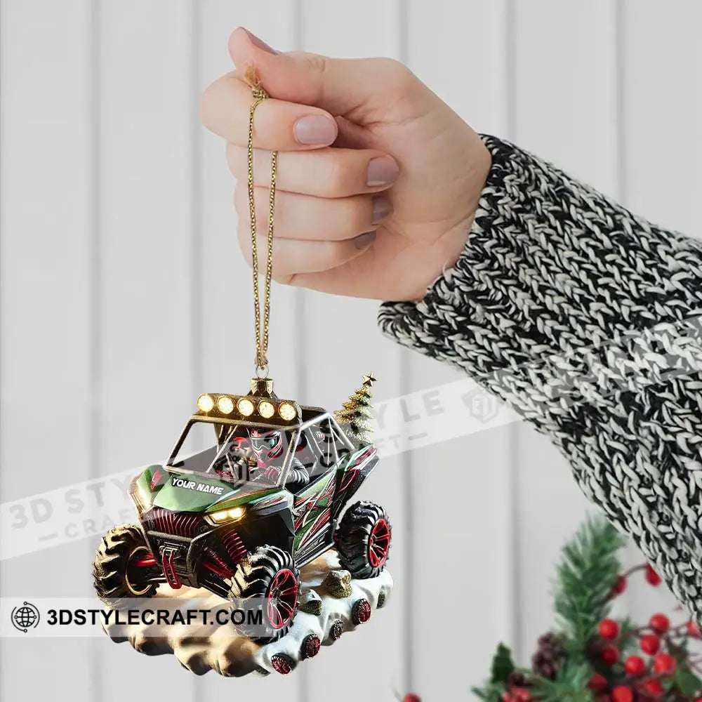 Custom Name Mountain Truck Ornament Christmas Gift