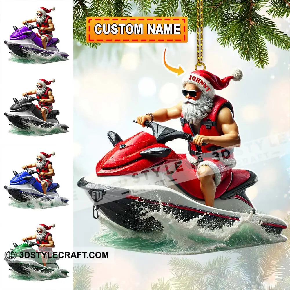 Custom Name Santa Jeski Ornament Christmas Gift