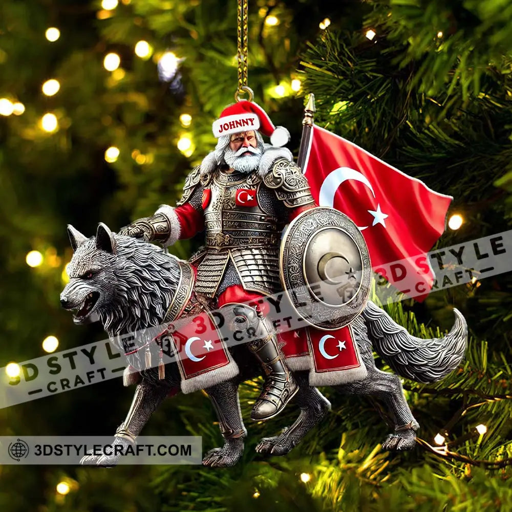 Custom Name Turkey Ornament Lover Christmas Gift