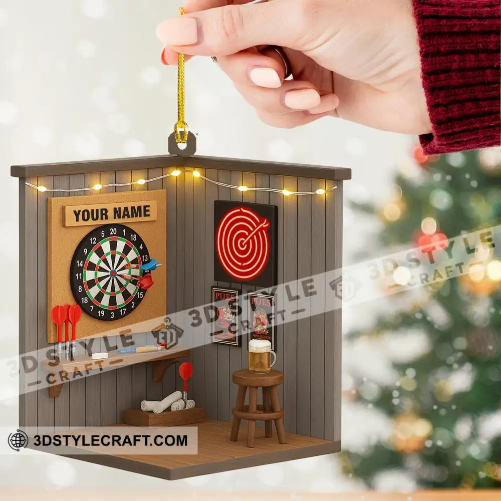 Darts Corner Home Decor Christmas Ornament Personalized Ornament Ornament