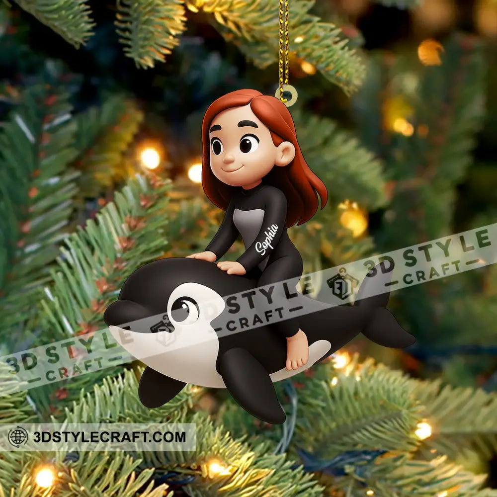 Dolphin Training Home Decor Christmas Ornament Personalized Ornament Ornament