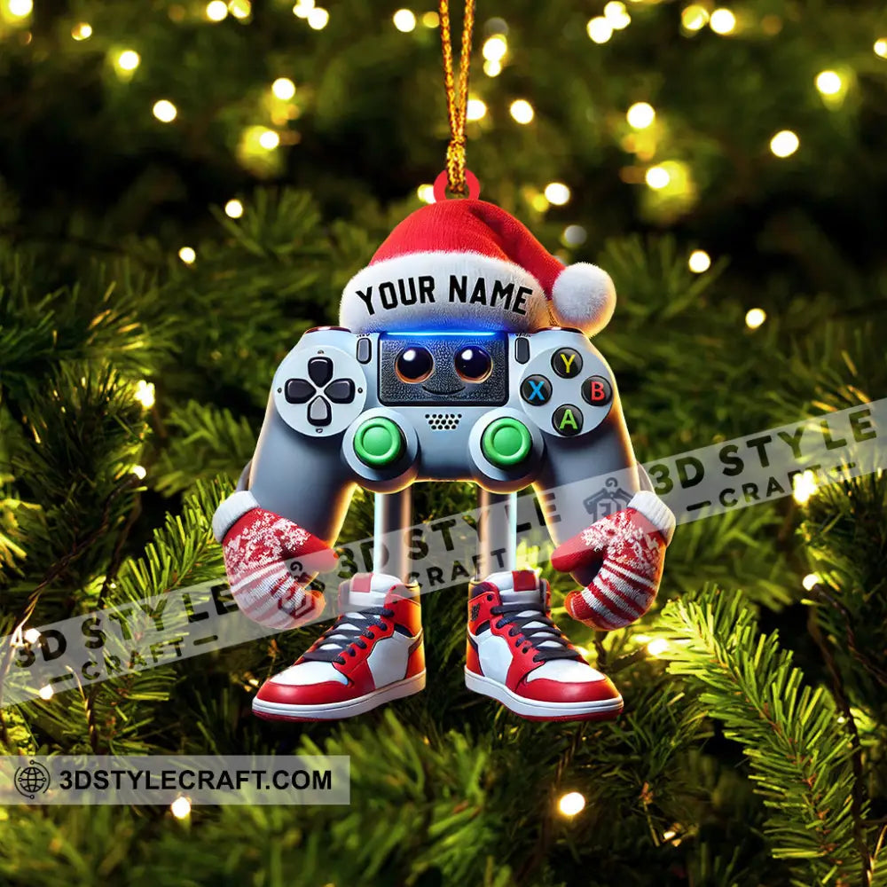 Game Lover Decor Christmas Ornament Personalized