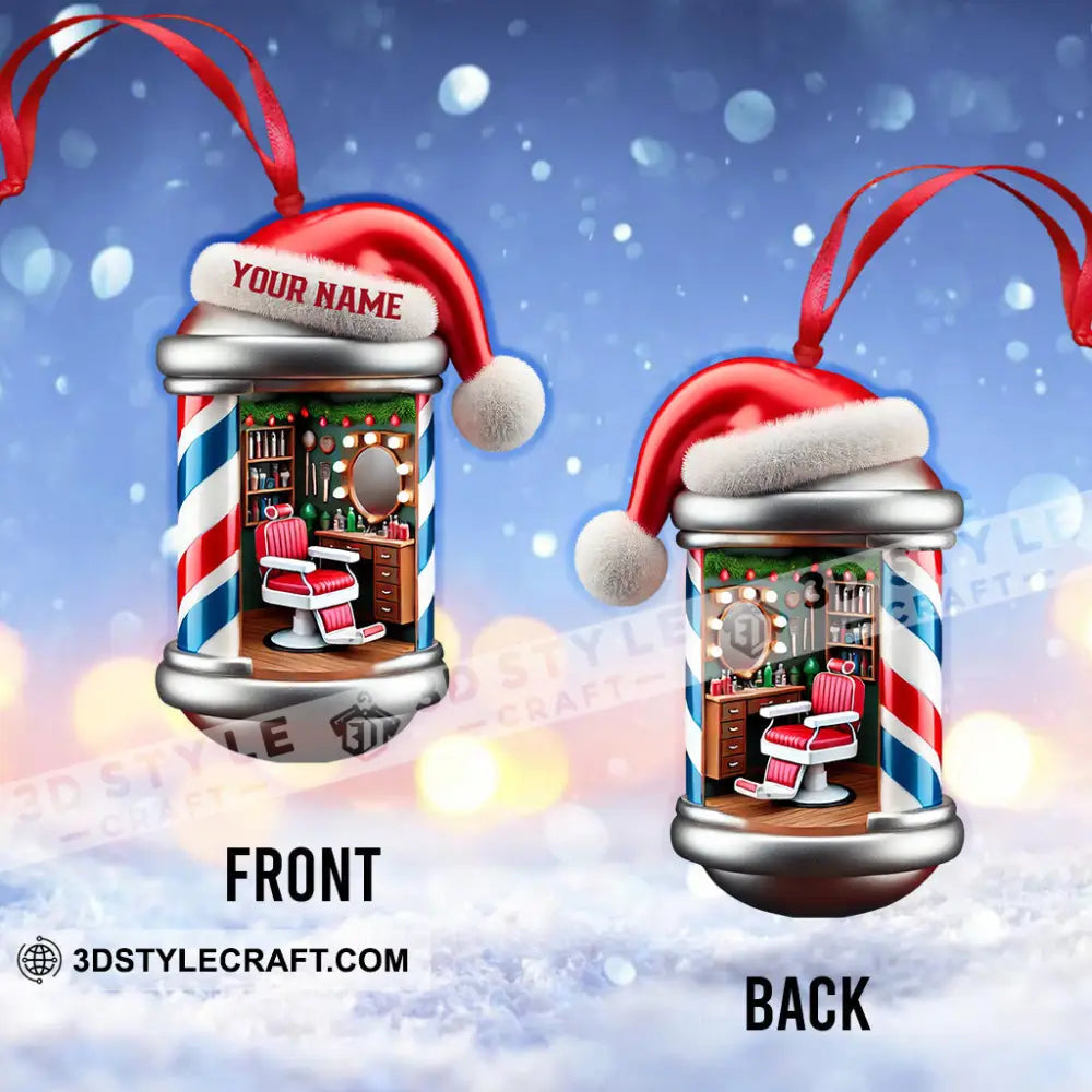 Hair Salon Home Decor Christmas Ornament Personalized