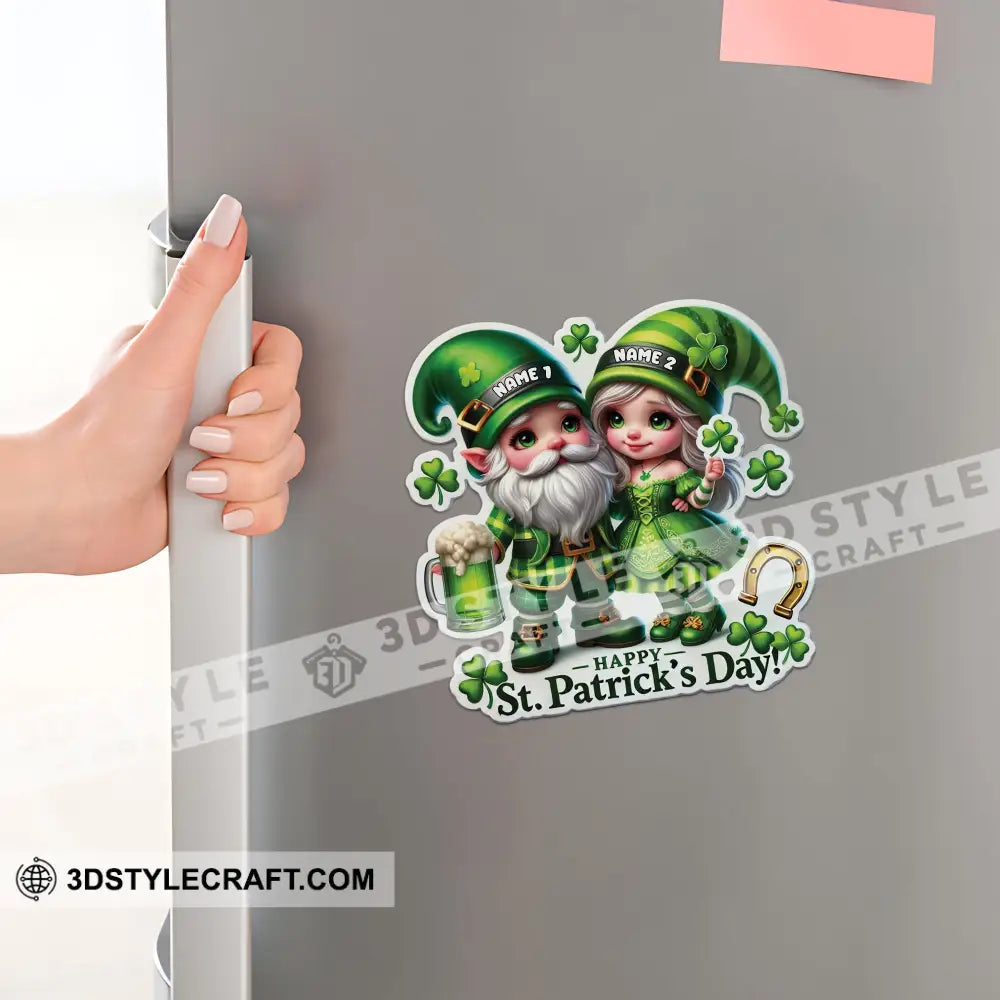 Happy Couple Patrick’s Day Fridge Magnet - Personalized