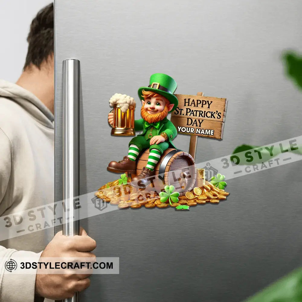 Happy St Patrick’s Day Fridge Magnet - Personalized