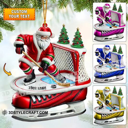 Hockey Christmas Home Decor Ornament Personalized 3.54’’ / 1