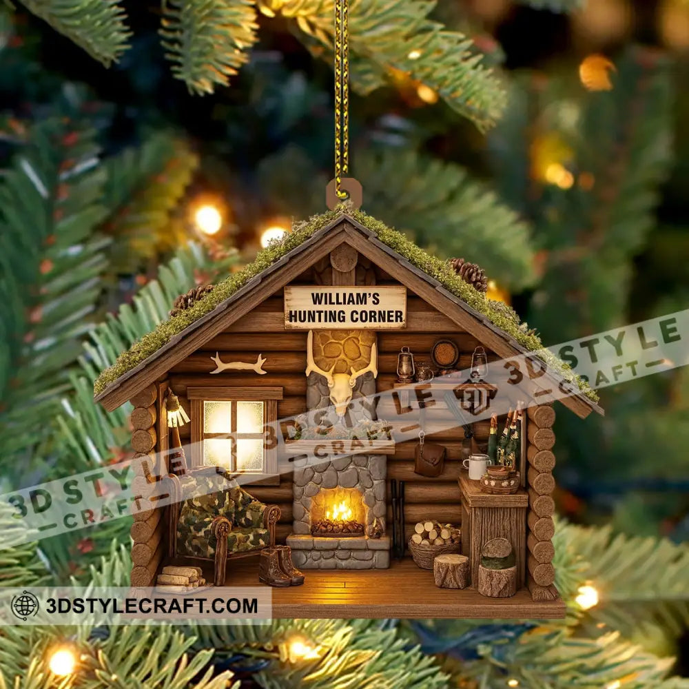 Hunting Corner Home Decor Christmas Ornament Personalized Ornament Ornament