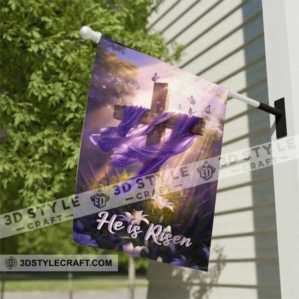 Jesus is Risen Flag Garden Flag