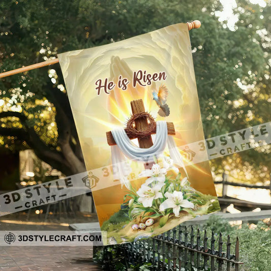 Jesus is Risen Flag Garden Flag