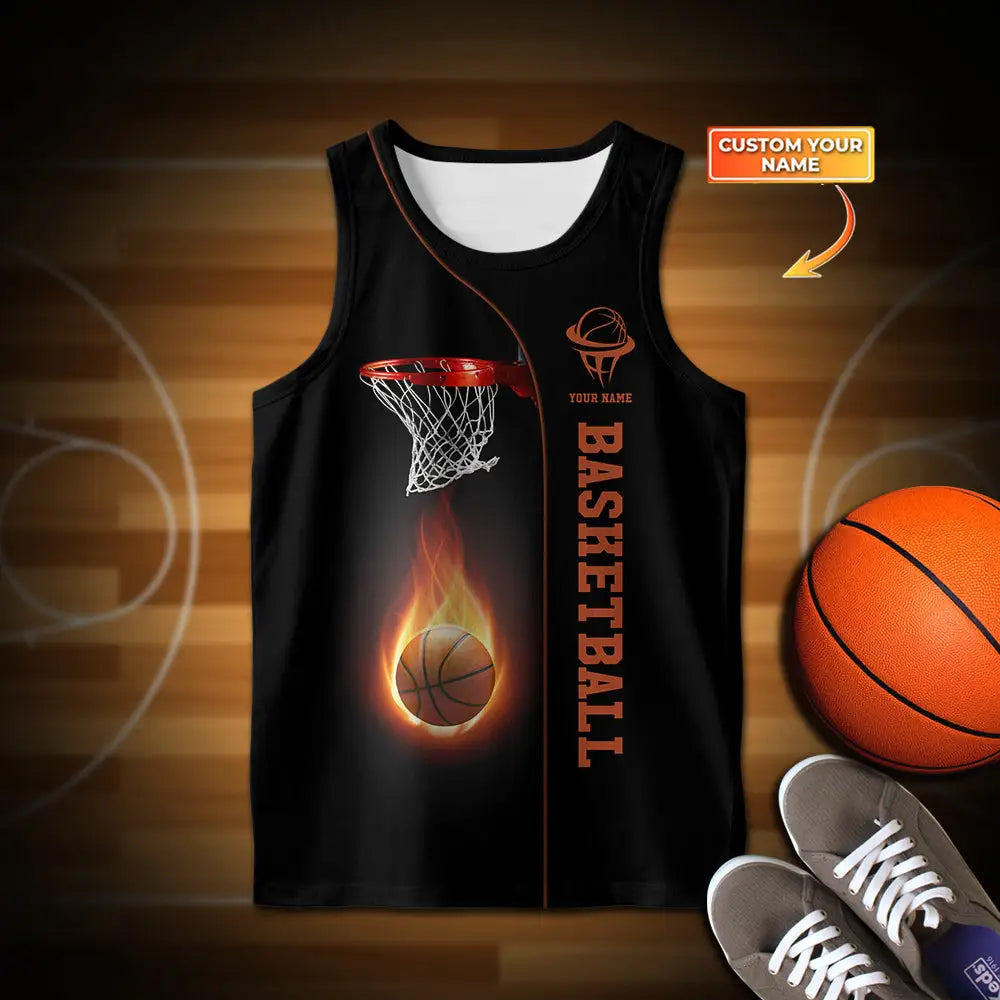 Kids Clothing Custom Name Basketball Tank And Shorts Toddler Top & Matching Short Pants / Youth Xs