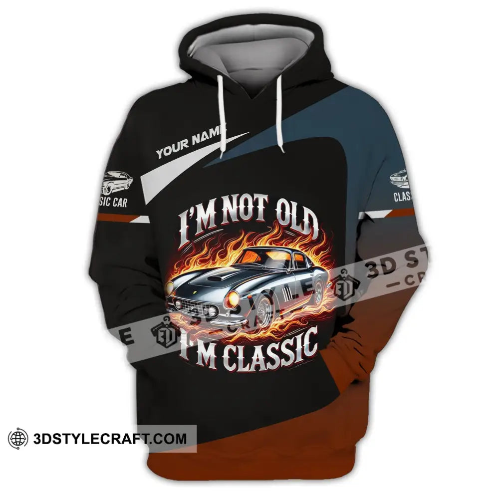 Man Shirt Custom Name Classic Car Lover T-Shirt Hoodie / S T-Shirt