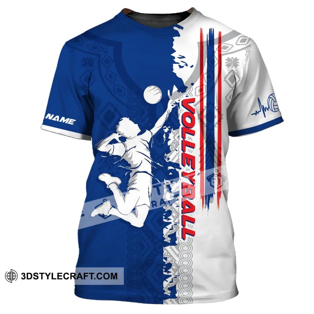 Man Shirt Custom Volleyball T-Shirt For Team Gift Players / S