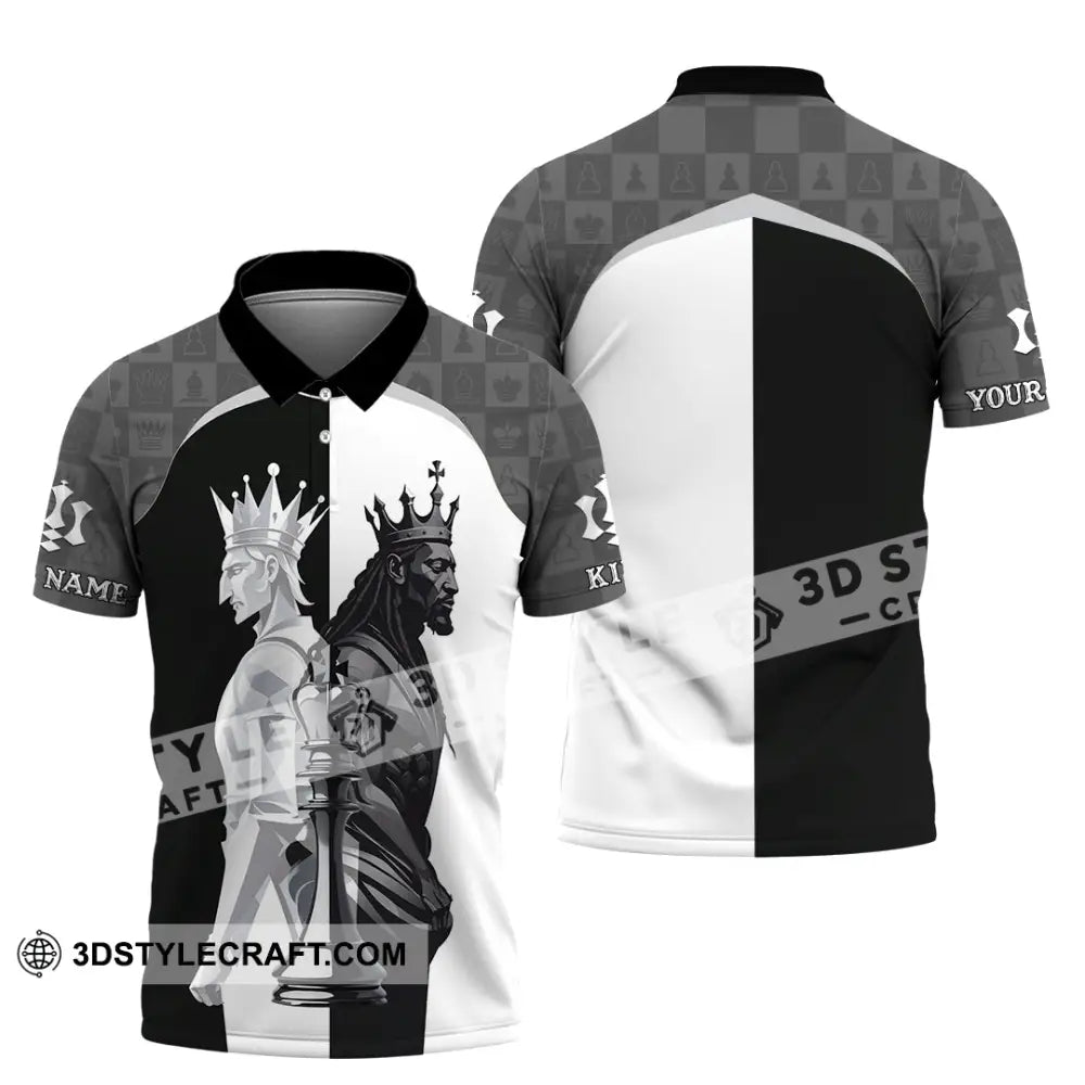 Men Shirt - Custom King Of Chess Shirt Polo Shirt / S T-shirt