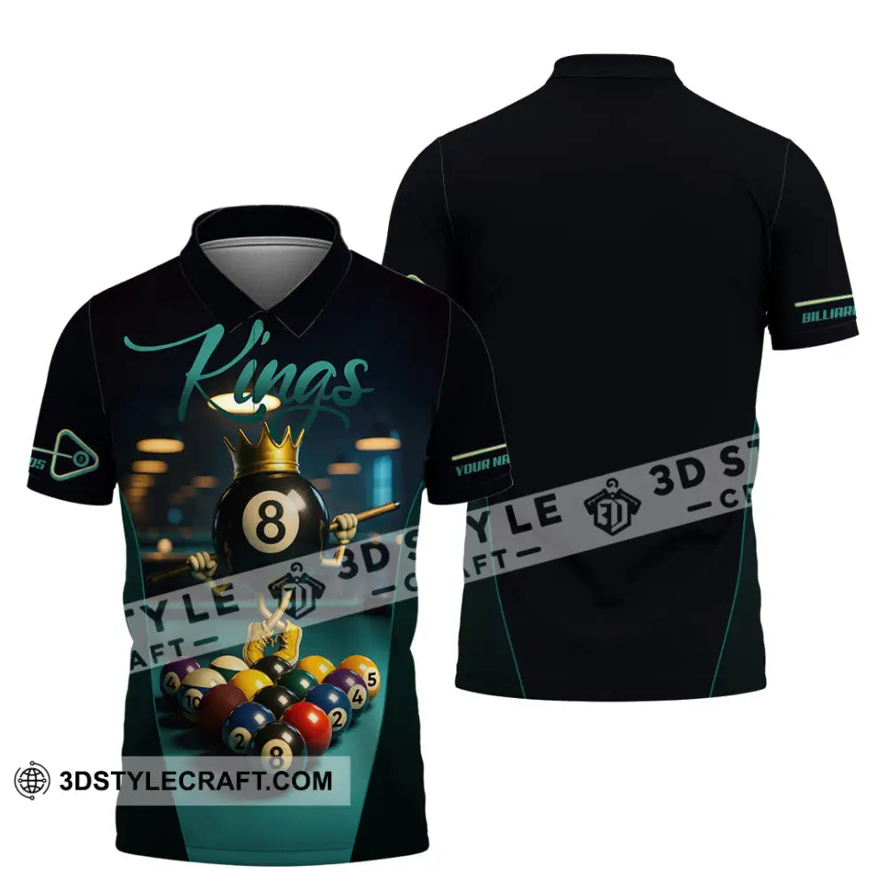 Men Shirt - Custom Kings Of Billiards Shirt Polo Shirt / S T-shirt