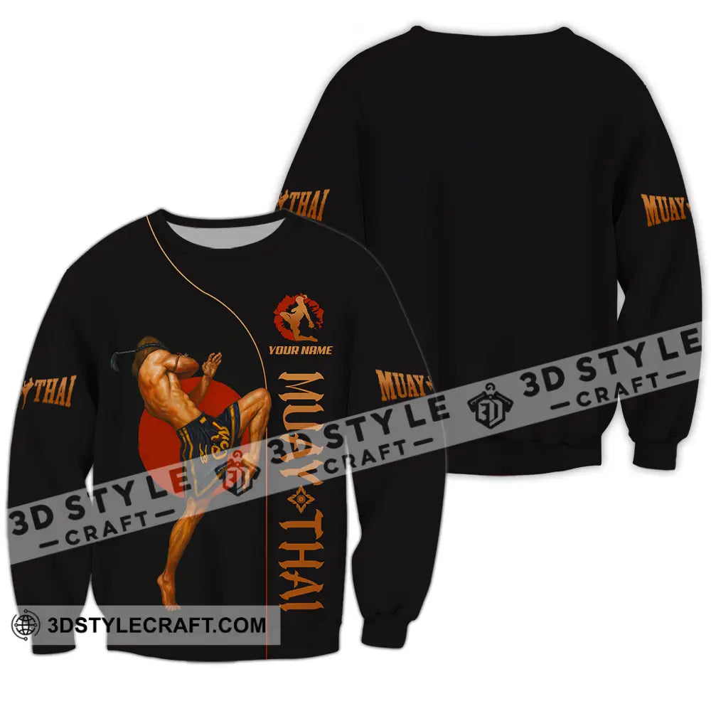 Men Shirt - Custom Let’s Fight Muay Thai Sport Shirt Long Sleeve / S T-shirt