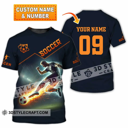 Men Shirt - Custom Soccer Man Soccer Player Shirt T-shirt
