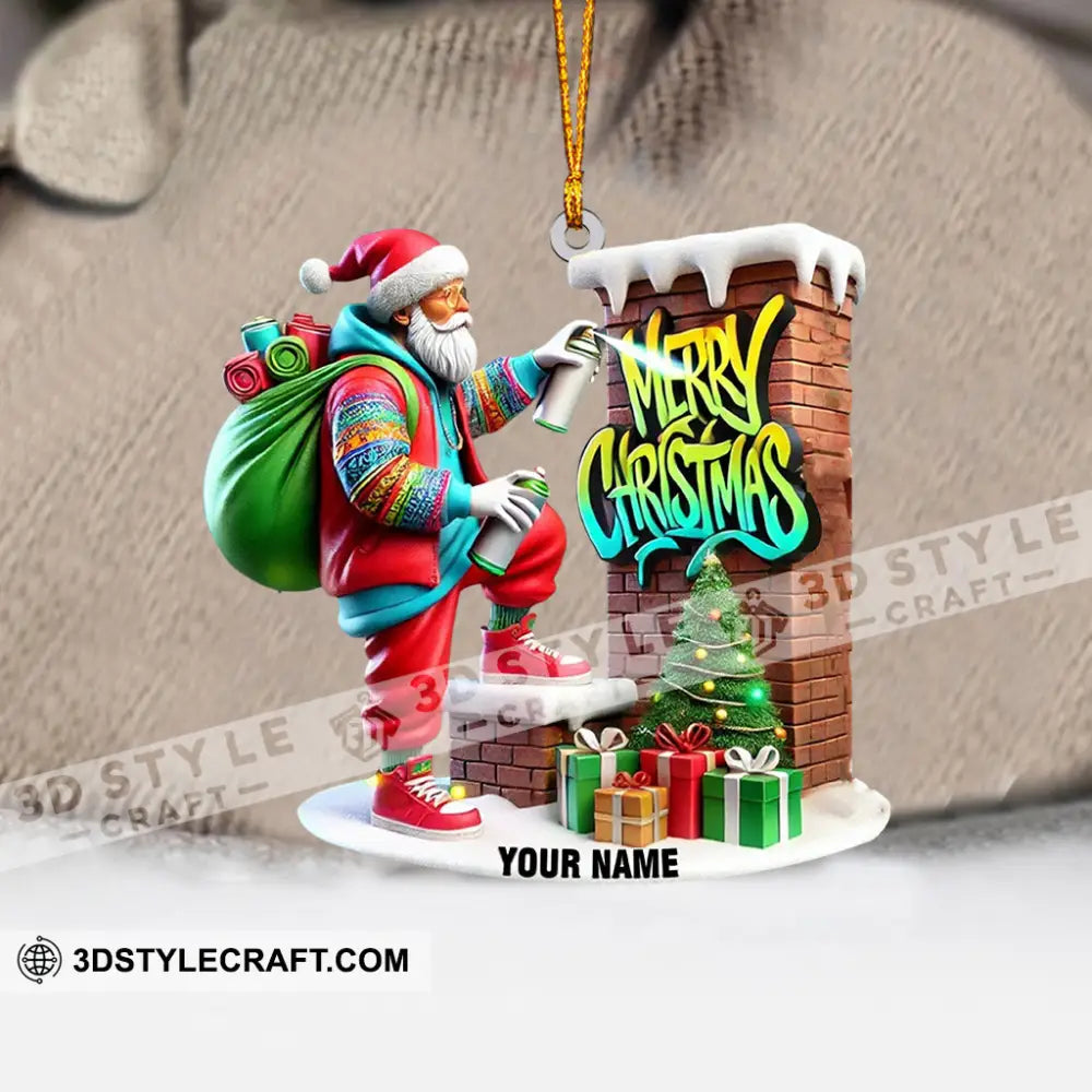 Merry Christmas Home Decor Ornament Personalized