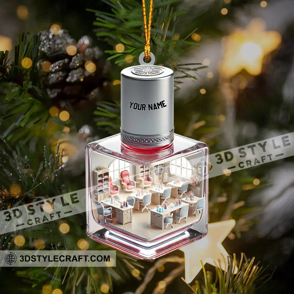 Merry Christmas Nails Home Decor Ornament Personalized