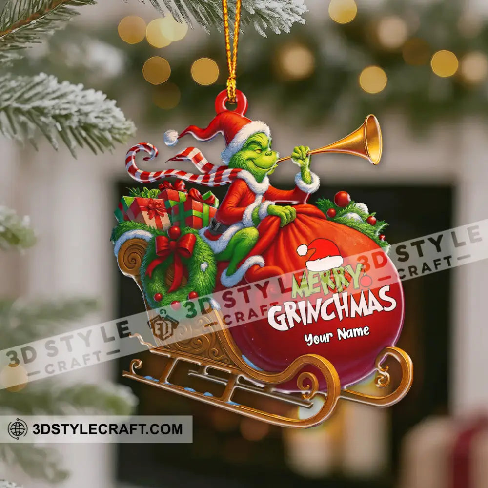 Merry Grinchmas Home Decor Christmas Ornament Personalized Ornament Ornament