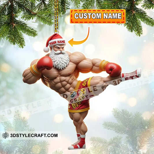 Muay Thai Home Decor Christmas Ornament Personalized Ornament 3.54’’ / 1 Ornament Ornament